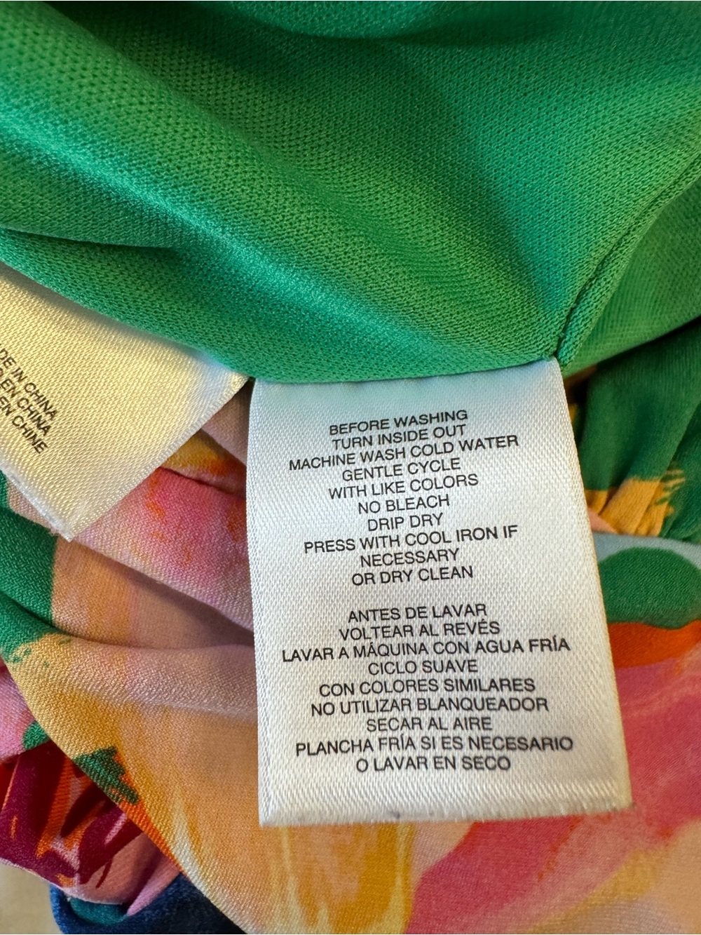 Pappagallo Tropical Floral V-Neck Maxi In Size Large - Picture 11 of 15